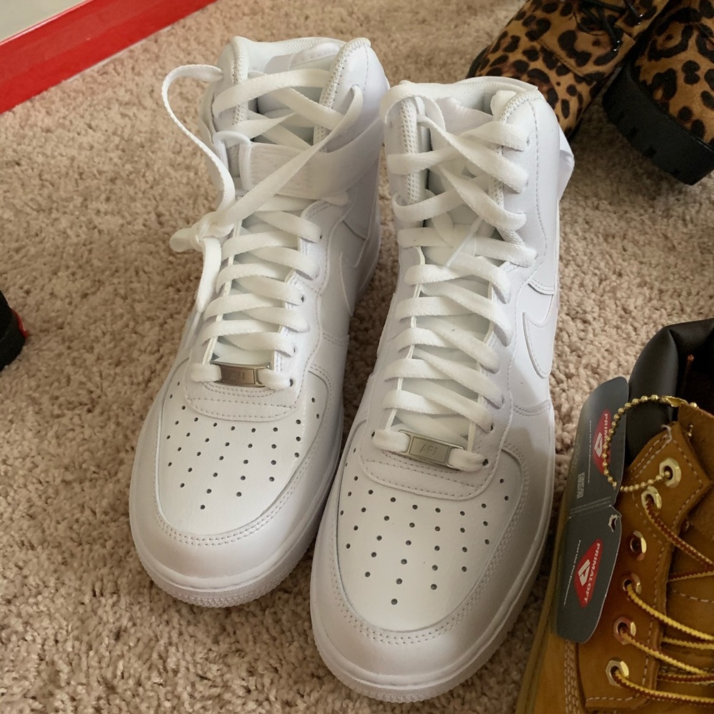 Size 10.5 HighTop White Air forces